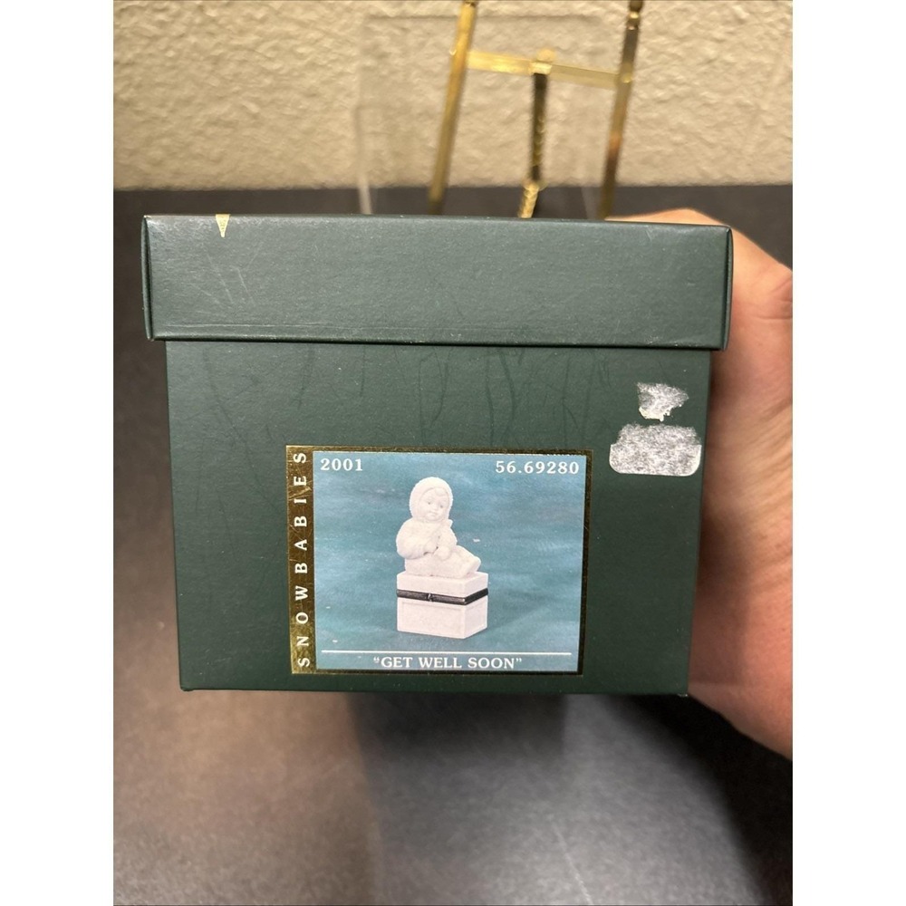 Dept 56 Snowbabies GET WELL SOON 69280 Trinket Box NIB
